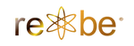 re*be® logo image in gold with transparent background